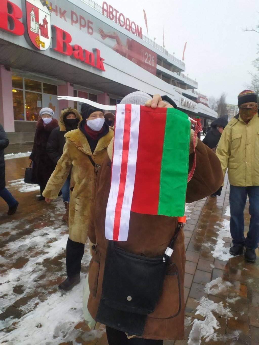 Пенсионеры вышли на марш в Минске
