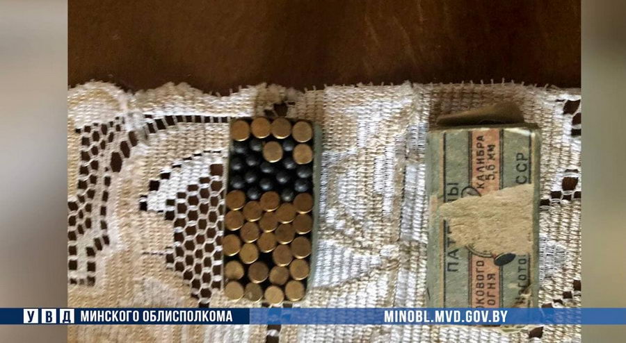 Во время массовых обысков в Дзержинском районе нашли символику, кастет и боеприпасы