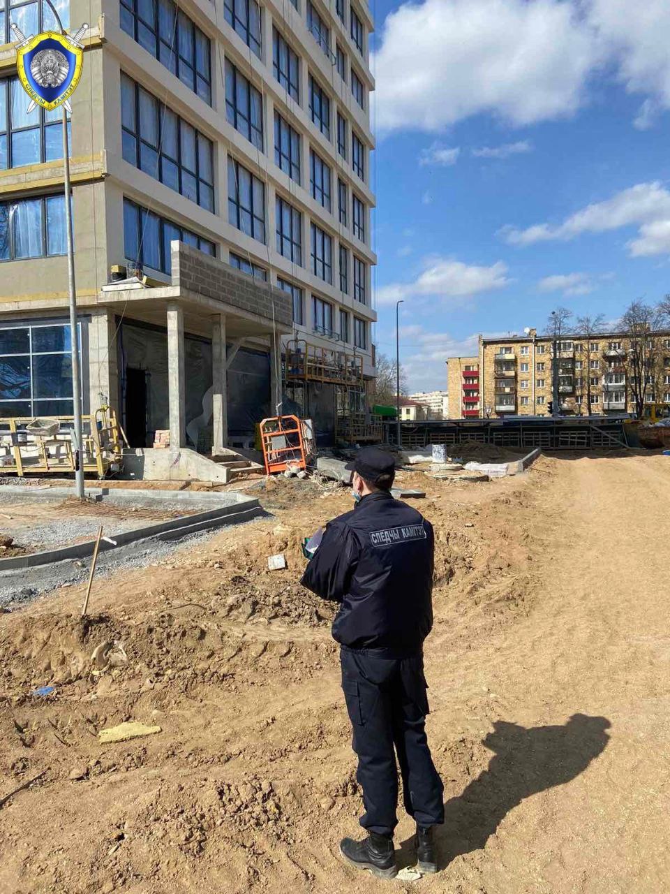На стройке высотки в Минске сорвалась люлька: погиб рабочий