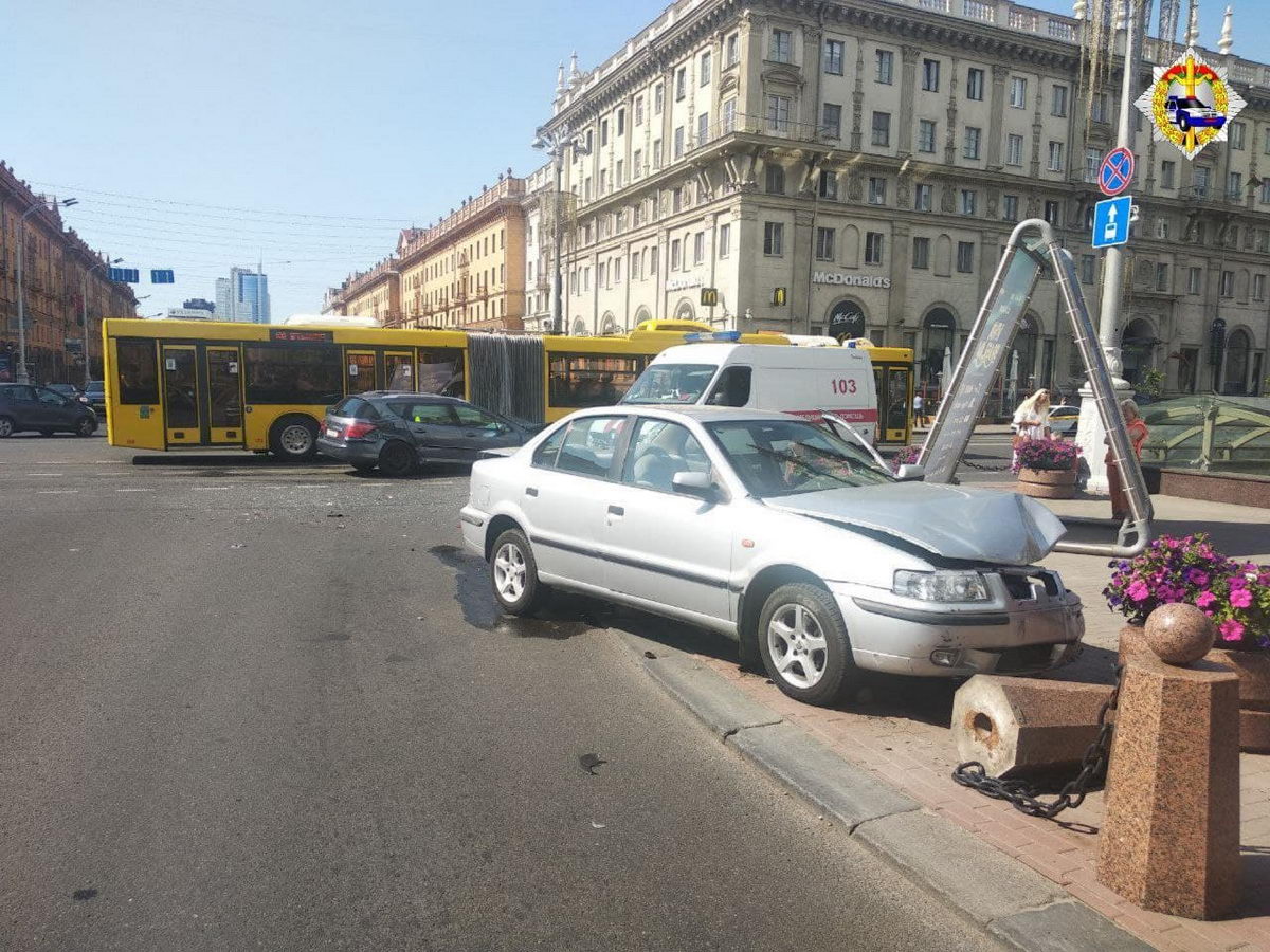 В ДТП на проспекте Независимости в Минске пострадали дети