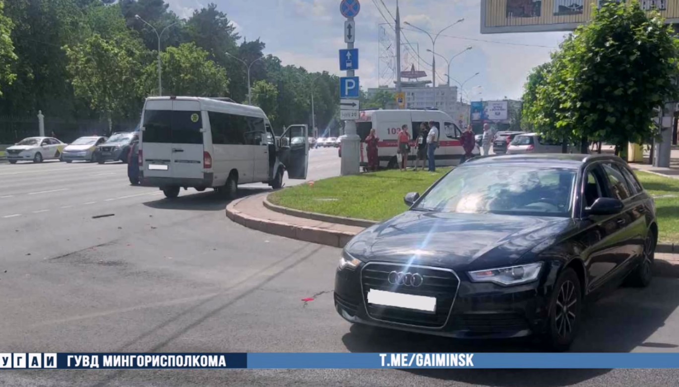 Пассажирка пострадала в ДТП с маршруткой в Минске