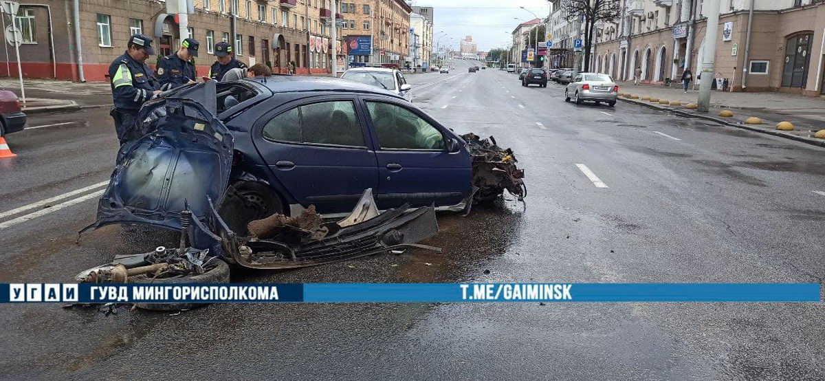 В Минске произошла авария с участием маршрутки