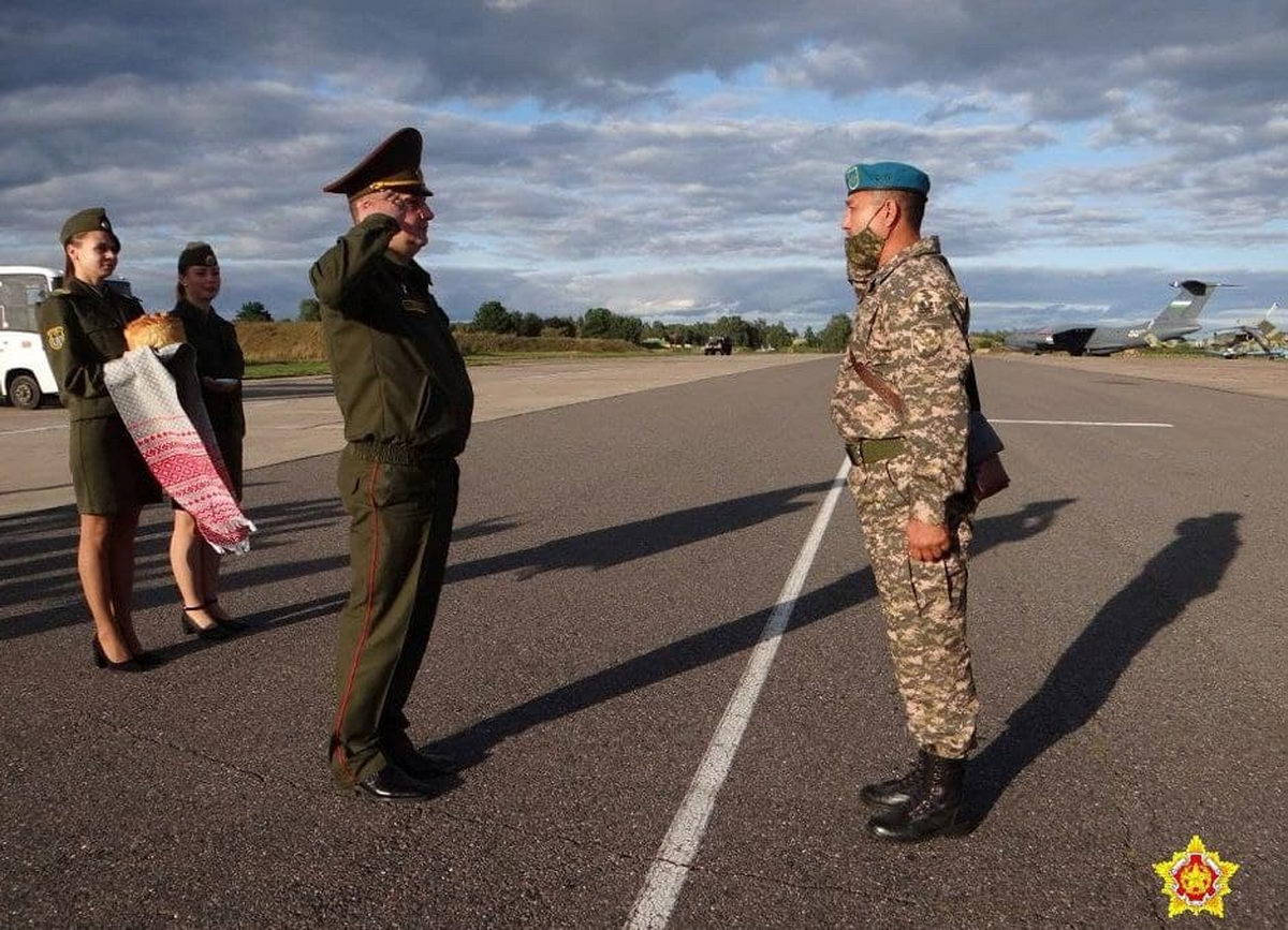Казахские военные прибыли в Беларусь