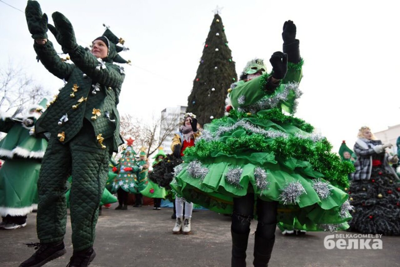 В Гомеле прошел парад елок