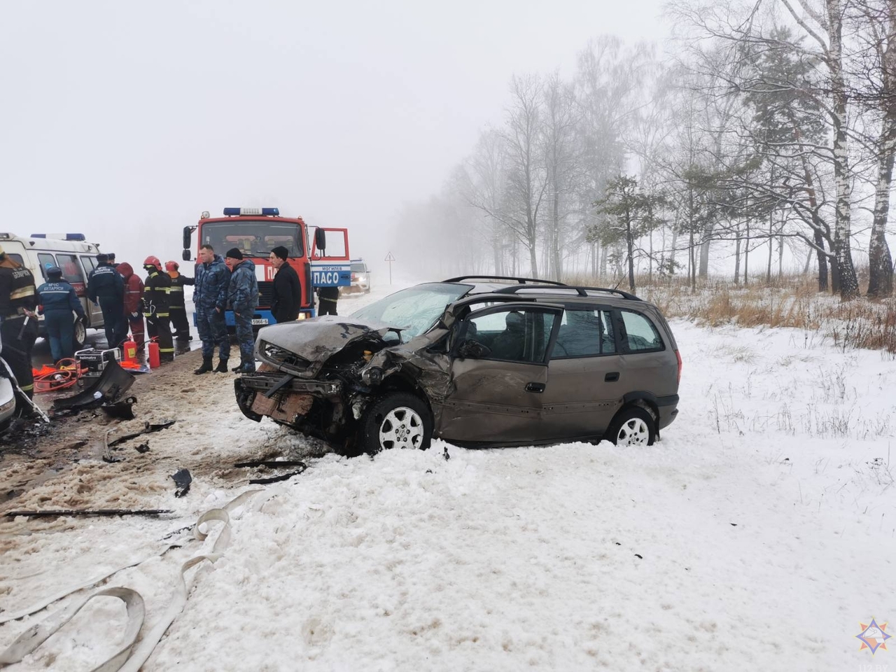 BMW и Opel столкнулись под Могилевом