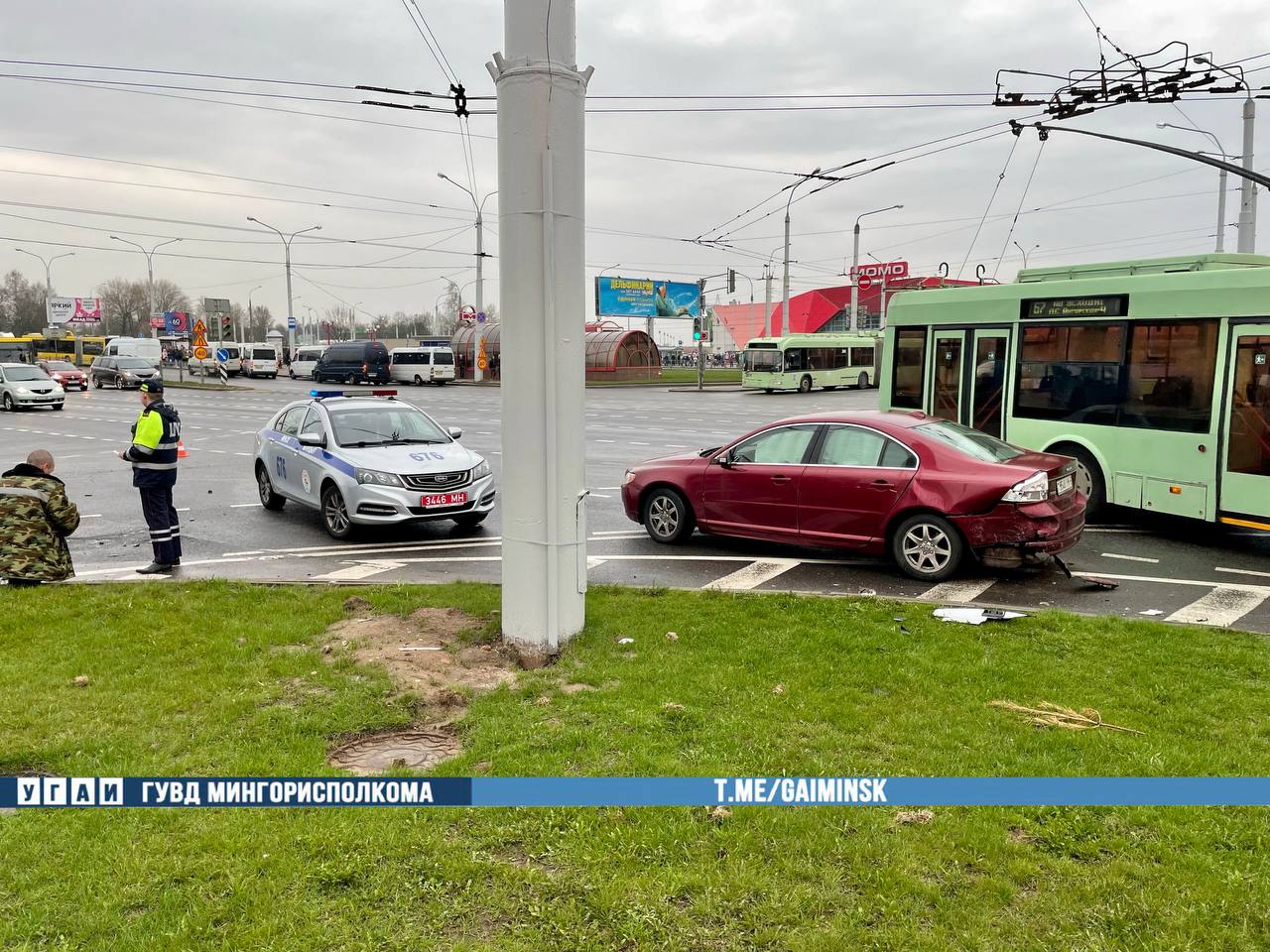 Сразу пять автомобилей столкнулись на Партизанском проспекте в Минске