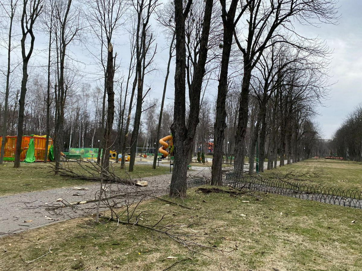 В Харькове обстреляли парк аттракционов