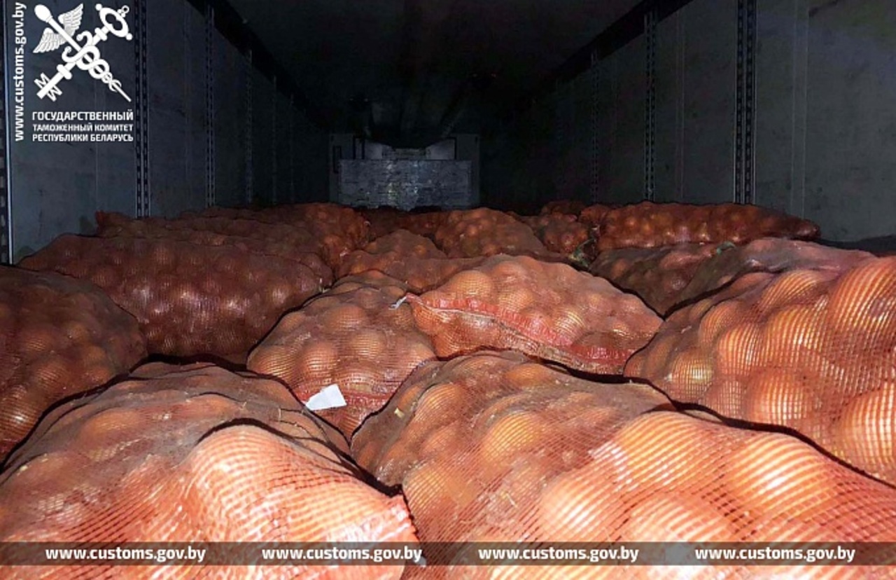 Таможенники пресекли вывоз 49 тонн капусты, морковки и лука из Беларуси