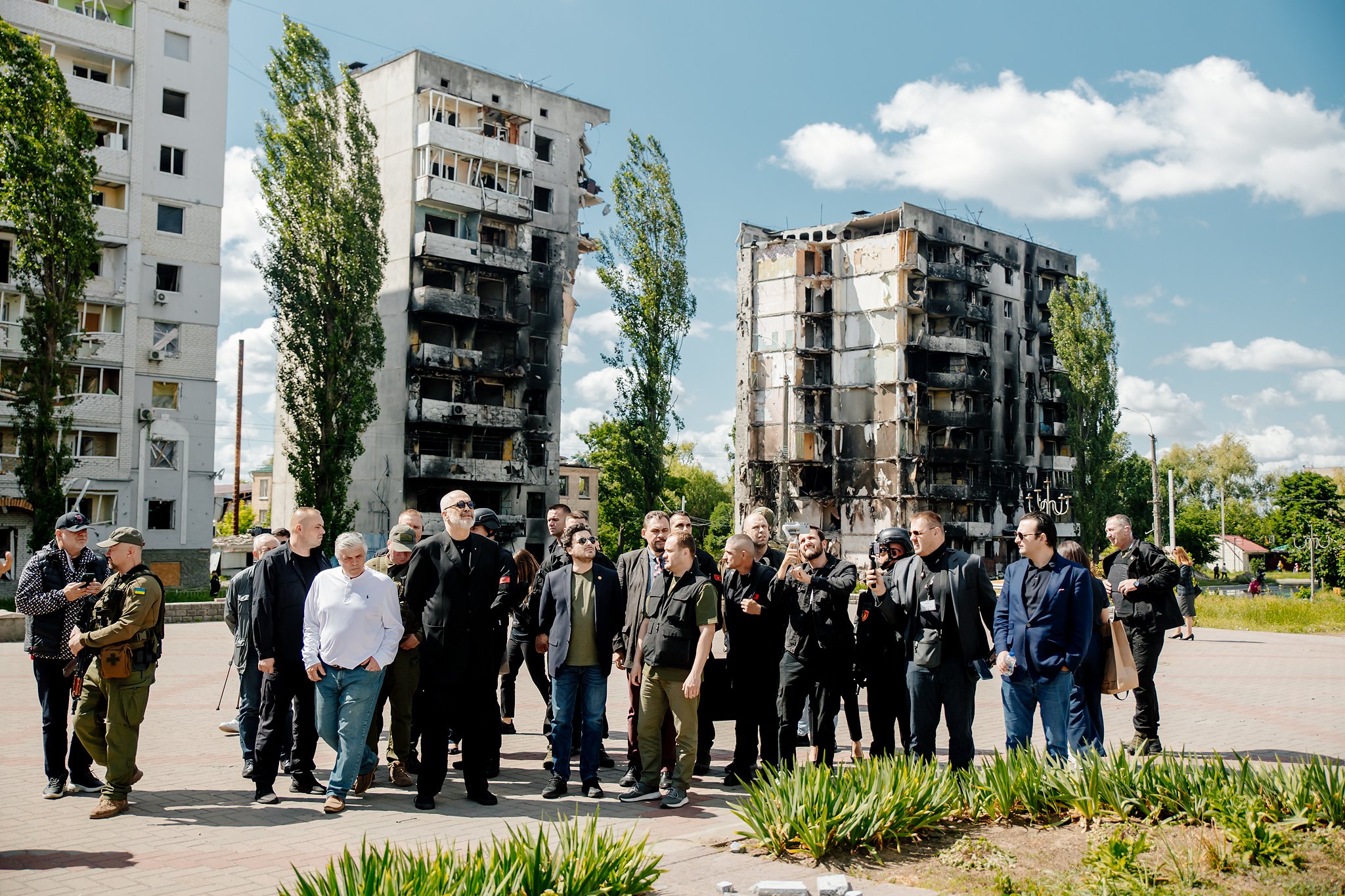 Премьеры Черногории и Албании посетили Ирпень и Бородянку