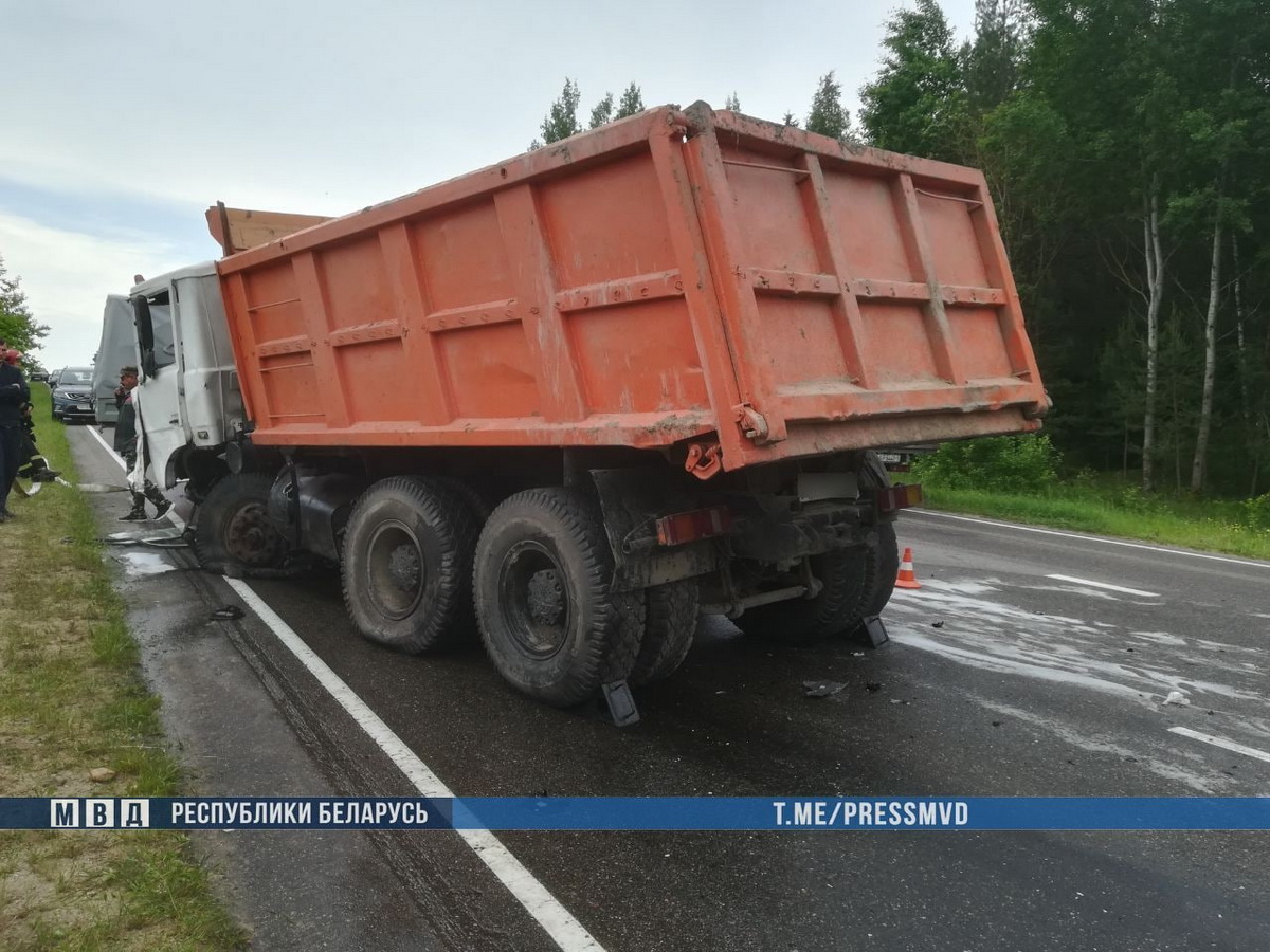 Под Гродно в столкновении с МАЗом погиб водитель легковушки