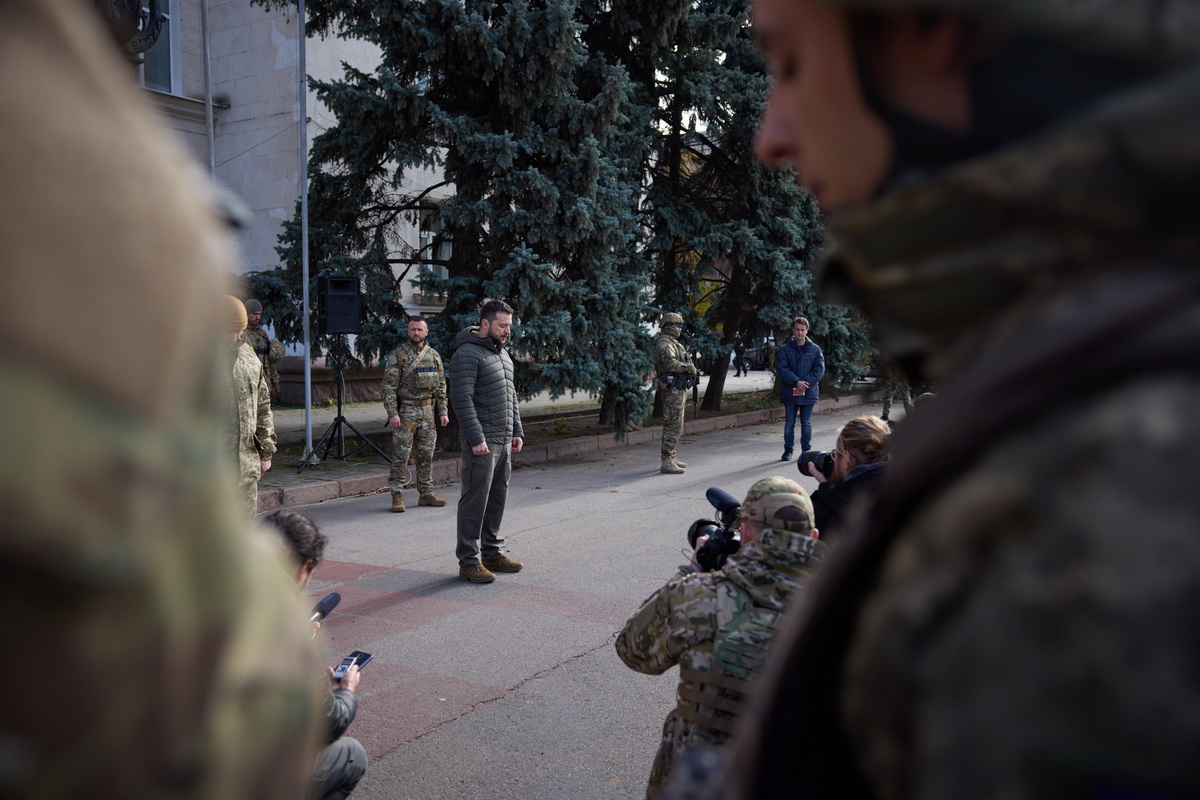 Зеленский приехал в Херсон