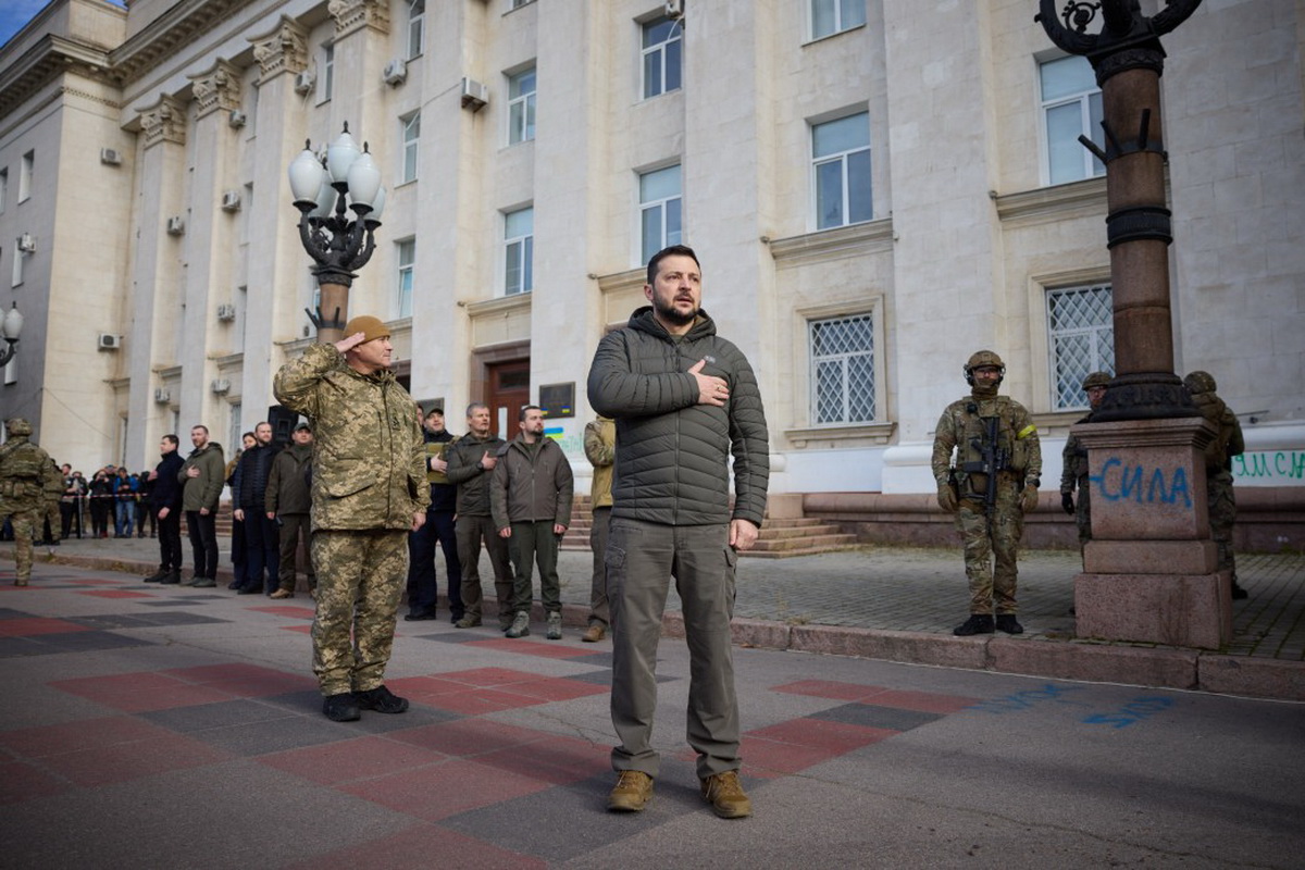 Зеленский приехал в Херсон