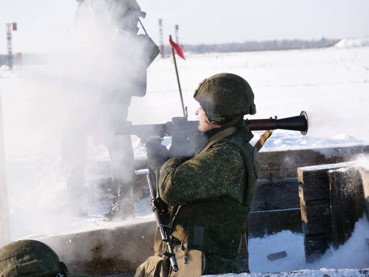 Беларусские и российские военные проводят совместные занятия на полигоне "Брестский"