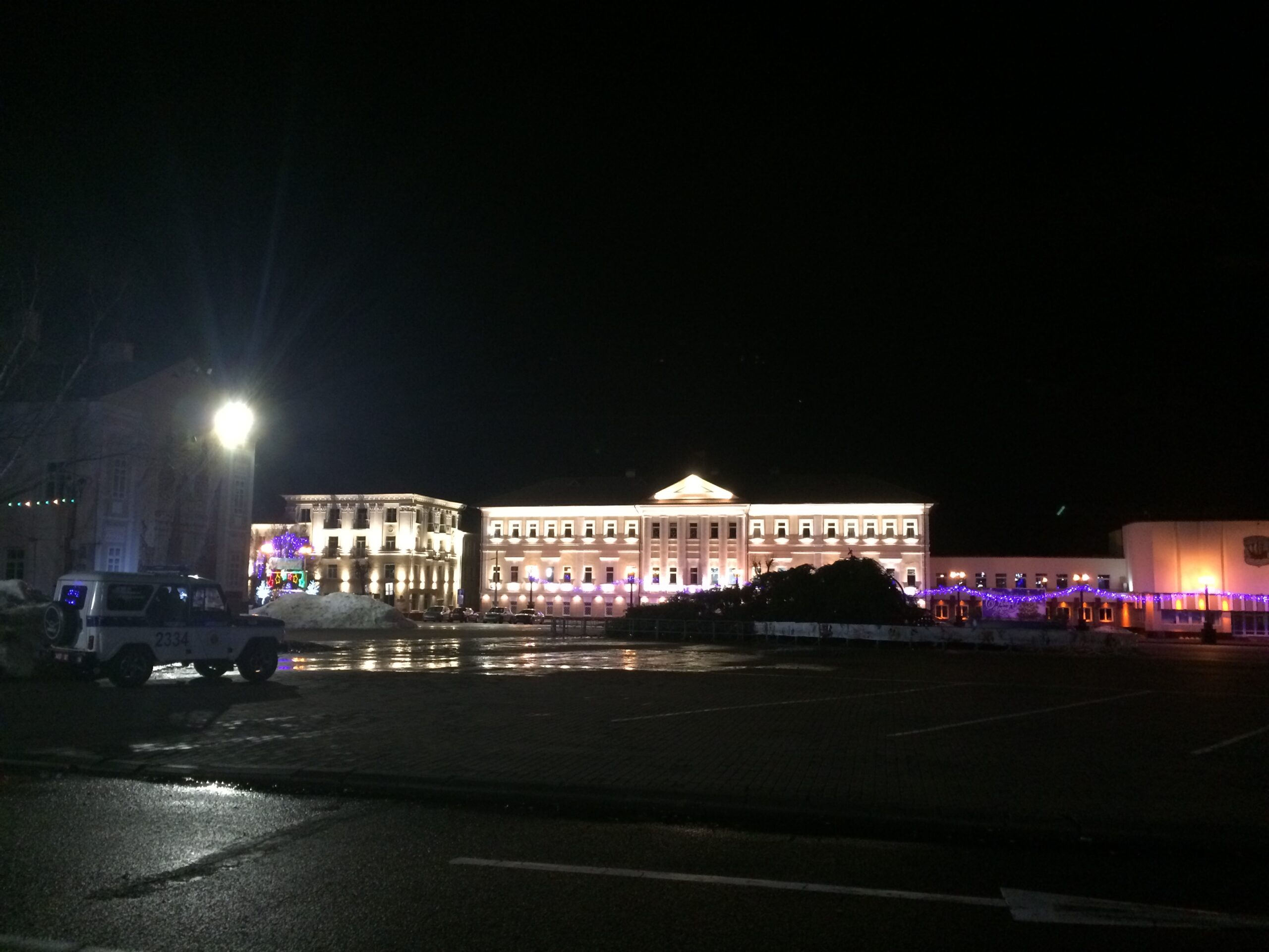 В Полоцке упала главная городская елка