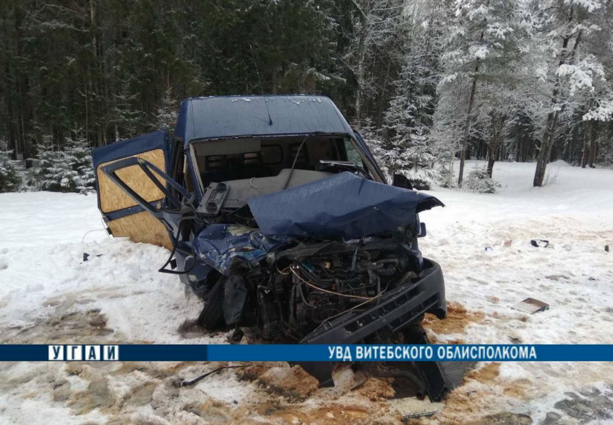 Водитель микроавтобуса погиб в ДТП со снегоуборочной машиной