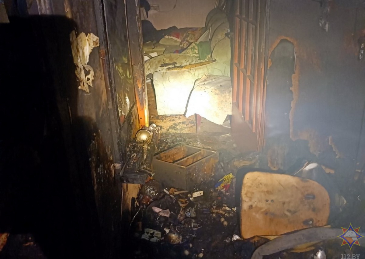 На пожаре в Гродно эвакуировали 14 человек