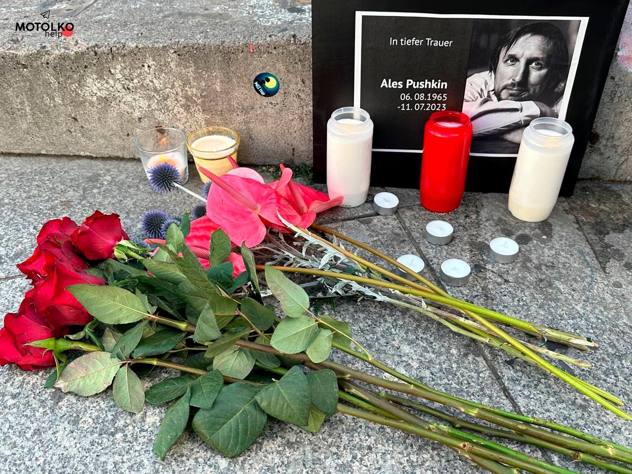 В европейских городах проходят акции памяти Алеся Пушкина - фото