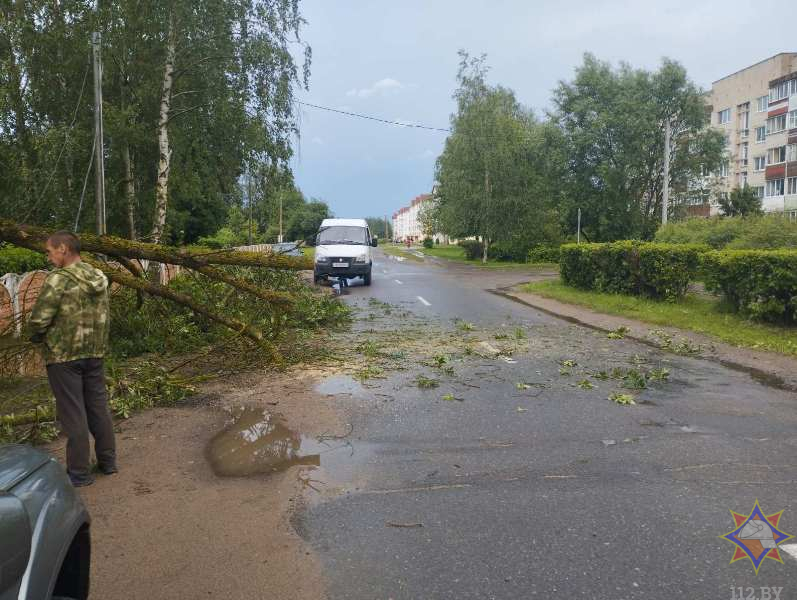 МЧС показало последствия непогоды