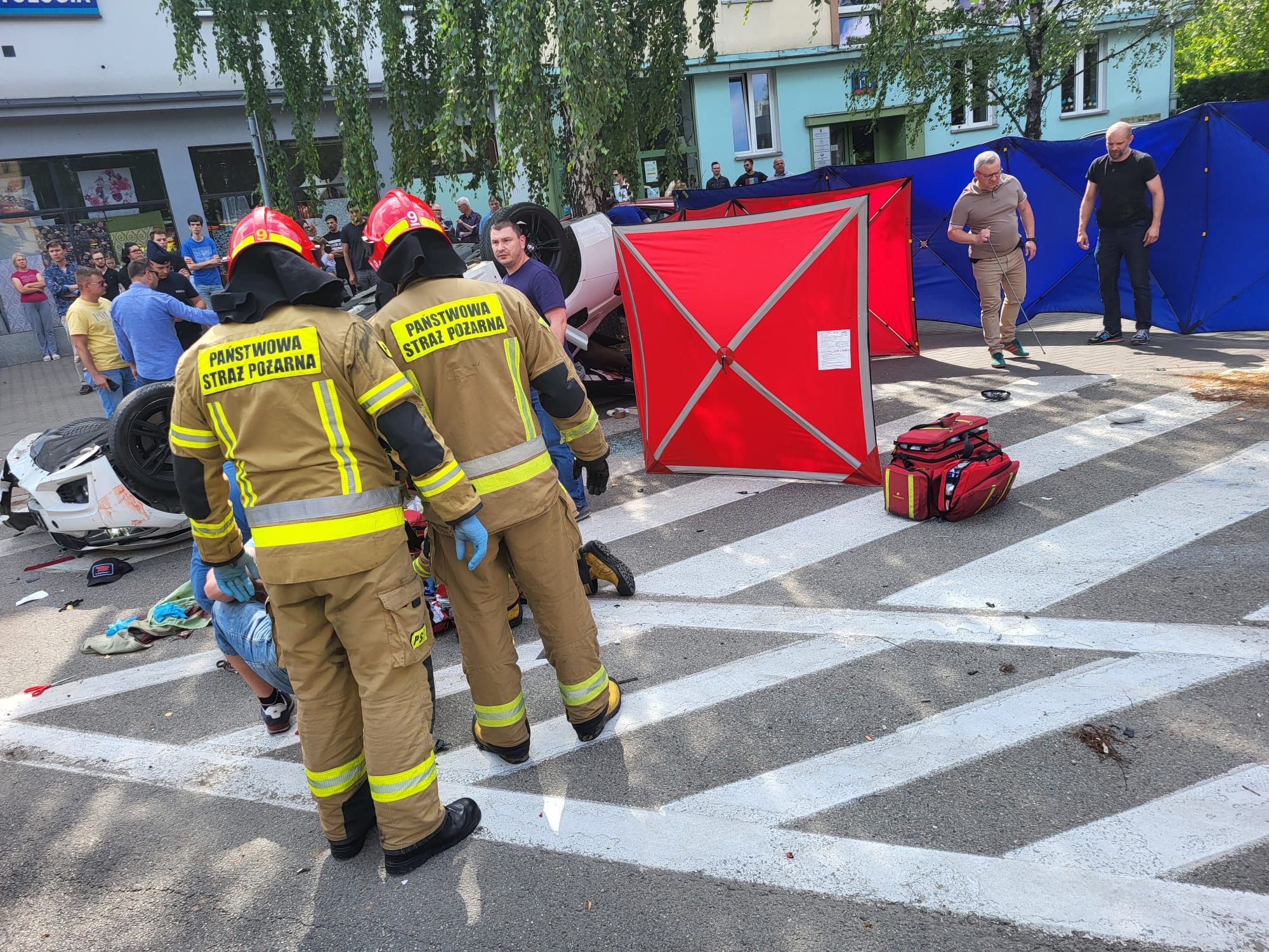 Шесть человек травмированы в ДТП в Варшаве с участием водителя-беларуса