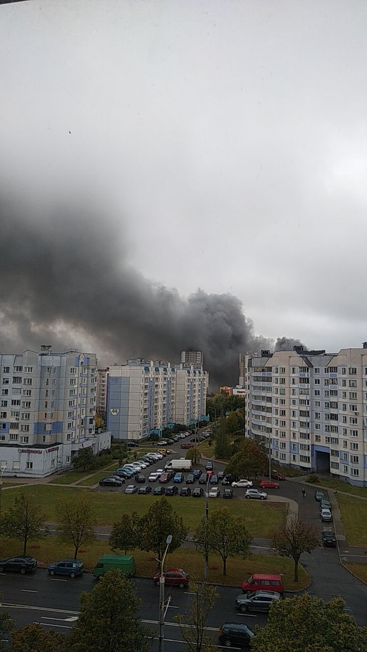 Пожар в ТЦ "4 сезона" произошел в Минске